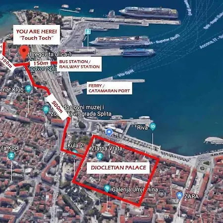 Brand New 1br Near Central Station, Old Town, Beach - 3 Minute Walking Апартаменти Спліт